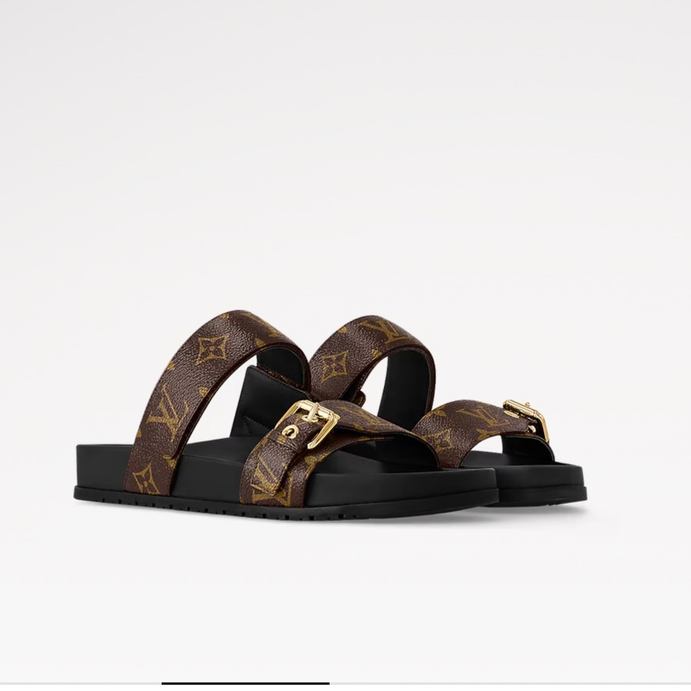 LOUIS VUITTON Bom Dia Flat Comfort Mule - SZ 40